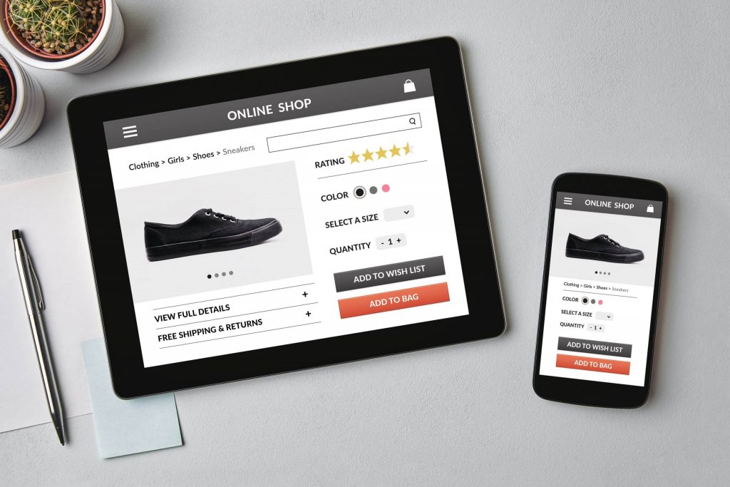 Example of eCommerce online website